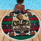 Bayard Rustin Peace In Action Christmas Beach Blanket Civil Rights Leader Holiday Floral Dove Peace Ugly Pattern