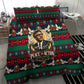 Bayard Rustin Peace In Action Christmas Bedding Set Civil Rights Leader Holiday Floral Dove Peace Ugly Pattern