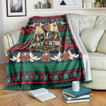 Bayard Rustin Peace In Action Christmas Blanket Civil Rights Leader Holiday Floral Dove Peace Ugly Pattern