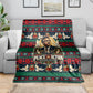 Bayard Rustin Peace In Action Christmas Blanket Civil Rights Leader Holiday Floral Dove Peace Ugly Pattern
