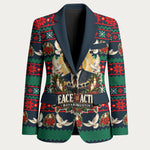 Bayard Rustin Peace In Action Christmas Blazer Civil Rights Leader Holiday Floral Dove Peace Ugly Pattern