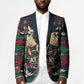 Bayard Rustin Peace In Action Christmas Blazer Civil Rights Leader Holiday Floral Dove Peace Ugly Pattern