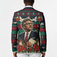 Bayard Rustin Peace In Action Christmas Blazer Civil Rights Leader Holiday Floral Dove Peace Ugly Pattern
