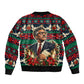 Bayard Rustin Peace In Action Christmas Bomber Jacket Civil Rights Leader Holiday Floral Dove Peace Ugly Pattern