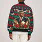 Bayard Rustin Peace In Action Christmas Bomber Jacket Civil Rights Leader Holiday Floral Dove Peace Ugly Pattern