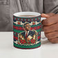 Bayard Rustin Peace In Action Christmas Ceramic Mug Civil Rights Leader Holiday Floral Dove Peace Ugly Pattern