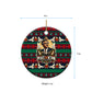 Bayard Rustin Peace In Action Christmas Ceramic Ornament Civil Rights Leader Holiday Floral Dove Peace Ugly Pattern