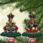 Bayard Rustin Peace In Action Christmas Ceramic Ornament Civil Rights Leader Holiday Floral Dove Peace Ugly Pattern