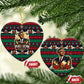 Bayard Rustin Peace In Action Christmas Ceramic Ornament Civil Rights Leader Holiday Floral Dove Peace Ugly Pattern