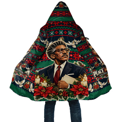 Bayard Rustin Peace In Action Christmas Cloak Civil Rights Leader Holiday Floral Dove Peace Ugly Pattern