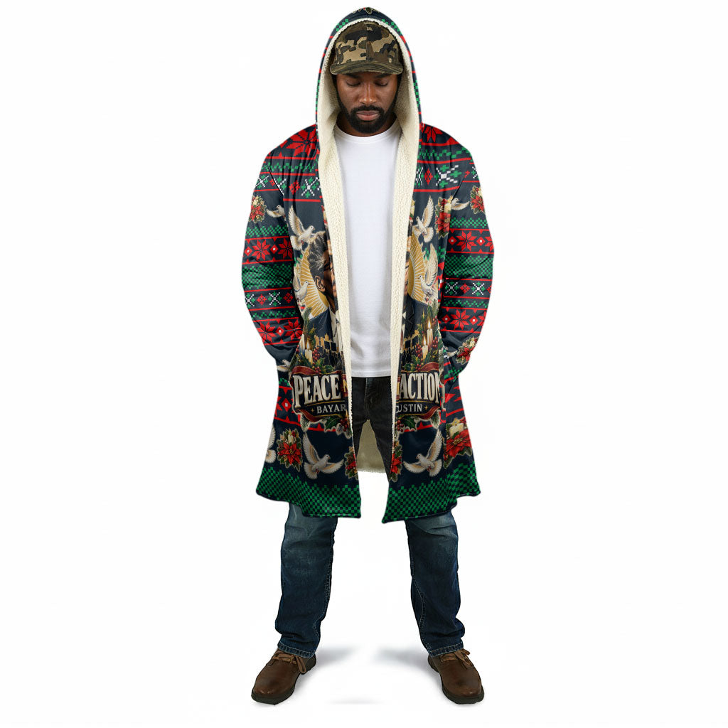 Bayard Rustin Peace In Action Christmas Cloak Civil Rights Leader Holiday Floral Dove Peace Ugly Pattern