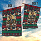 Bayard Rustin Peace In Action Christmas Garden Flag Civil Rights Leader Holiday Floral Dove Peace Ugly Pattern