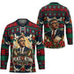 Bayard Rustin Peace In Action Christmas Hockey Jersey Civil Rights Leader Holiday Floral Dove Peace Ugly Pattern
