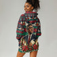 Bayard Rustin Peace In Action Christmas Hoodie Dress Civil Rights Leader Holiday Floral Dove Peace Ugly Pattern
