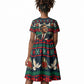 Bayard Rustin Peace In Action Christmas Kid Short Sleeve Dress Civil Rights Leader Holiday Floral Dove Peace Ugly Pattern