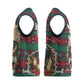 Bayard Rustin Peace In Action Christmas Knitted V-Neck Vest Civil Rights Leader Holiday Floral Dove Peace Ugly Pattern