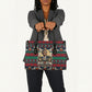 Bayard Rustin Peace In Action Christmas Leather Bag Civil Rights Leader Holiday Floral Dove Peace Ugly Pattern