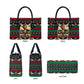 Bayard Rustin Peace In Action Christmas Leather Bag Civil Rights Leader Holiday Floral Dove Peace Ugly Pattern
