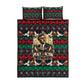 Bayard Rustin Peace In Action Christmas Quilt Bed Set Civil Rights Leader Holiday Floral Dove Peace Ugly Pattern