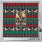 Bayard Rustin Peace In Action Christmas Shower Curtain Civil Rights Leader Holiday Floral Dove Peace Ugly Pattern