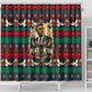 Bayard Rustin Peace In Action Christmas Shower Curtain Civil Rights Leader Holiday Floral Dove Peace Ugly Pattern