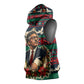 Bayard Rustin Peace In Action Christmas Sleeveless Hoodie Civil Rights Leader Holiday Floral Dove Peace Ugly Pattern