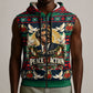 Bayard Rustin Peace In Action Christmas Sleeveless Zip Hoodie Civil Rights Leader Holiday Floral Dove Peace Ugly Pattern