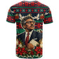 Bayard Rustin Peace In Action Christmas T shirt Civil Rights Leader Holiday Floral Dove Peace Ugly Pattern