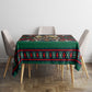 Bayard Rustin Peace In Action Christmas Tablecloth Civil Rights Leader Holiday Floral Dove Peace Ugly Pattern