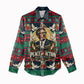 Bayard Rustin Peace In Action Christmas Women Casual Shirt Civil Rights Leader Holiday Floral Dove Peace Ugly Pattern