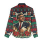 Bayard Rustin Peace In Action Christmas Women Casual Shirt Civil Rights Leader Holiday Floral Dove Peace Ugly Pattern