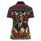 Bayard Rustin Peace In Action Christmas Women Polo Shirt Civil Rights Leader Holiday Floral Dove Peace Ugly Pattern