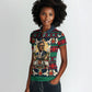Bayard Rustin Peace In Action Christmas Women Polo Shirt Civil Rights Leader Holiday Floral Dove Peace Ugly Pattern