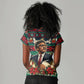 Bayard Rustin Peace In Action Christmas Women V-Neck T-Shirt Civil Rights Leader Holiday Floral Dove Peace Ugly Pattern