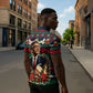 Bayard Rustin Peace In Action Christmas Zipper Polo Shirt Civil Rights Leader Holiday Floral Dove Peace Ugly Pattern