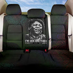Fannie Lou Hamer Back Car Seat Cover Im Sick and Tired Quote Design Bold Portrait and Civil Rights Movement Tribute - African Pride