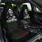 Fannie Lou Hamer Car Seat Cover Im Sick and Tired Quote Design Bold Portrait and Civil Rights Movement Tribute - African Pride
