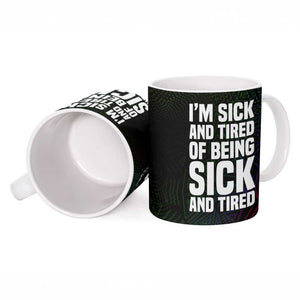 Fannie Lou Hamer Ceramic Mug Im Sick and Tired Quote Design Bold Portrait and Civil Rights Movement Tribute - African Pride