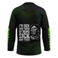 Fannie Lou Hamer Hockey Jersey Im Sick and Tired Quote Design Bold Portrait and Civil Rights Movement Tribute - African Pride