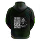 Fannie Lou Hamer Hoodie Im Sick and Tired Quote Design Bold Portrait and Civil Rights Movement Tribute - African Pride