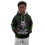 Fannie Lou Hamer Kid Hoodie Im Sick and Tired Quote Design Bold Portrait and Civil Rights Movement Tribute - African Pride