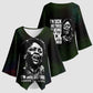 Fannie Lou Hamer Kimono Sleeve Blouse Im Sick and Tired Quote Design Bold Portrait and Civil Rights Movement Tribute - African Pride