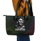 Fannie Lou Hamer Leather Tote Bag Im Sick and Tired Quote Design Bold Portrait and Civil Rights Movement Tribute - African Pride