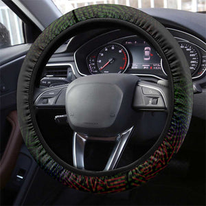 Fannie Lou Hamer Steering Wheel Cover Im Sick and Tired Quote Design Bold Portrait and Civil Rights Movement Tribute - African Pride