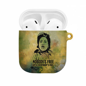 Fannie Lou Hamer AirPods Case Unbossable Quote Design Protest Silhouettes and Voting Rights Tribute - African Pride