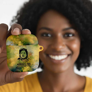 Fannie Lou Hamer AirPods Case Unbossable Quote Design Protest Silhouettes and Voting Rights Tribute - African Pride