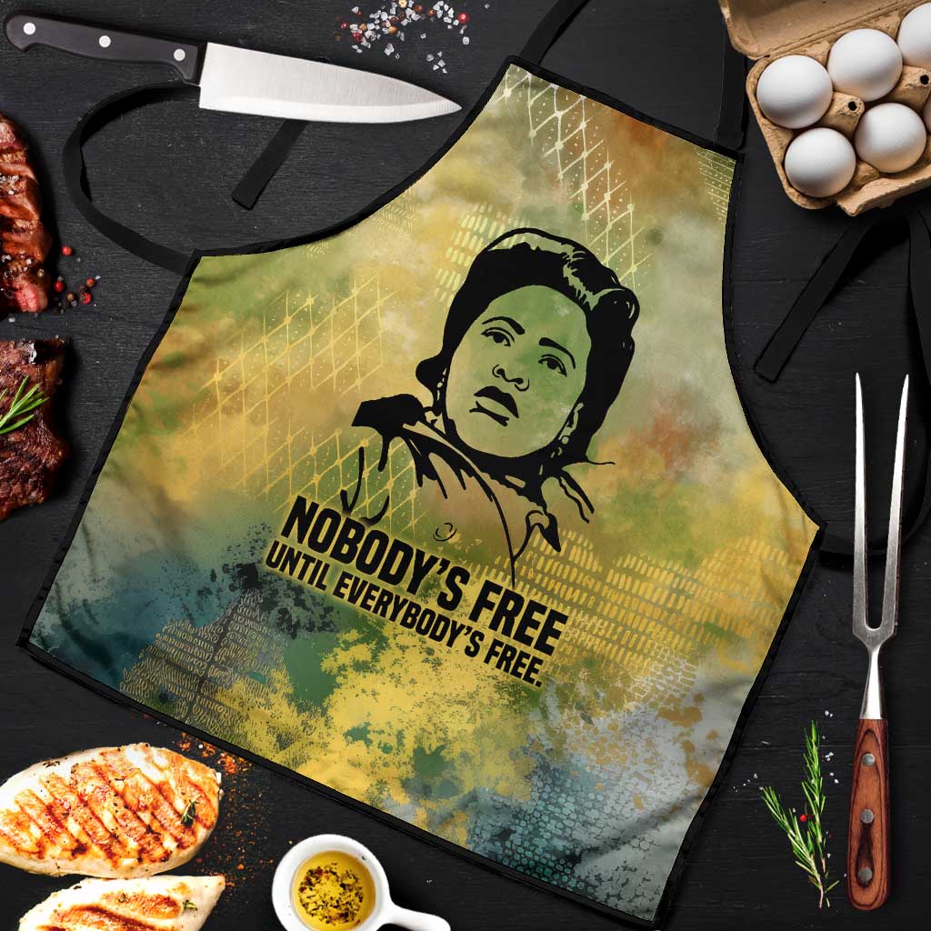Fannie Lou Hamer Apron Unbossable Quote Design Protest Silhouettes and Voting Rights Tribute - African Pride