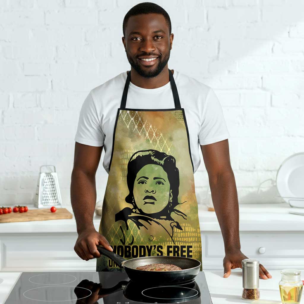 Fannie Lou Hamer Apron Unbossable Quote Design Protest Silhouettes and Voting Rights Tribute - African Pride