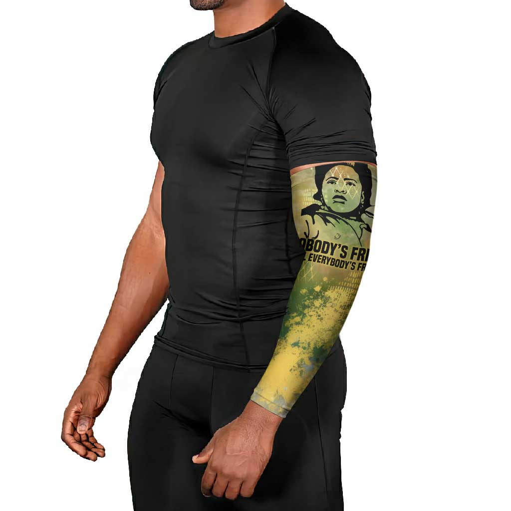 Fannie Lou Hamer Arm Sleeves Unbossable Quote Design Protest Silhouettes and Voting Rights Tribute - African Pride