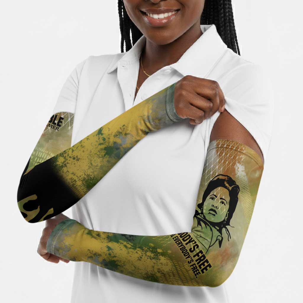 Fannie Lou Hamer Arm Sleeves Unbossable Quote Design Protest Silhouettes and Voting Rights Tribute - African Pride